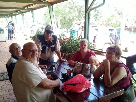 Happy Shoppers after the Market